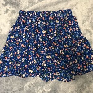 Hollister Floral Mini Skirt